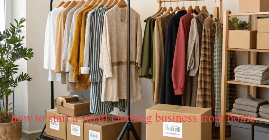 how to start a small clothing business from home​